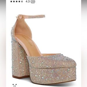 MADDEN GIRL Dion Rhinestone Platform Heels
